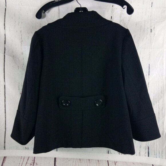 Atmosphere Women's Size 12 Black Pea Coat - Picture 8 of 15